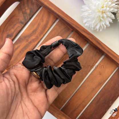 Luxury Satin Scrunchies – Glossy Hair Ties