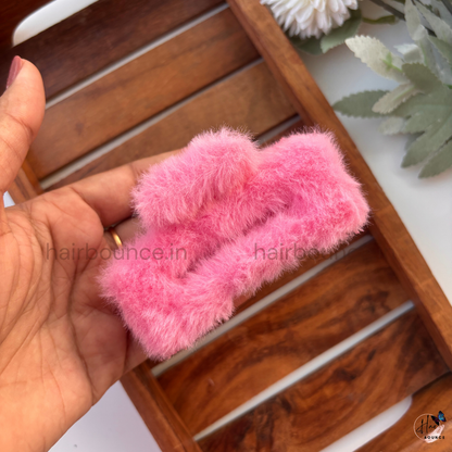 Colourful Rectangle Fur Claw - Large