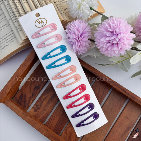 Colourful Tic Tac Hair Clips - Medium