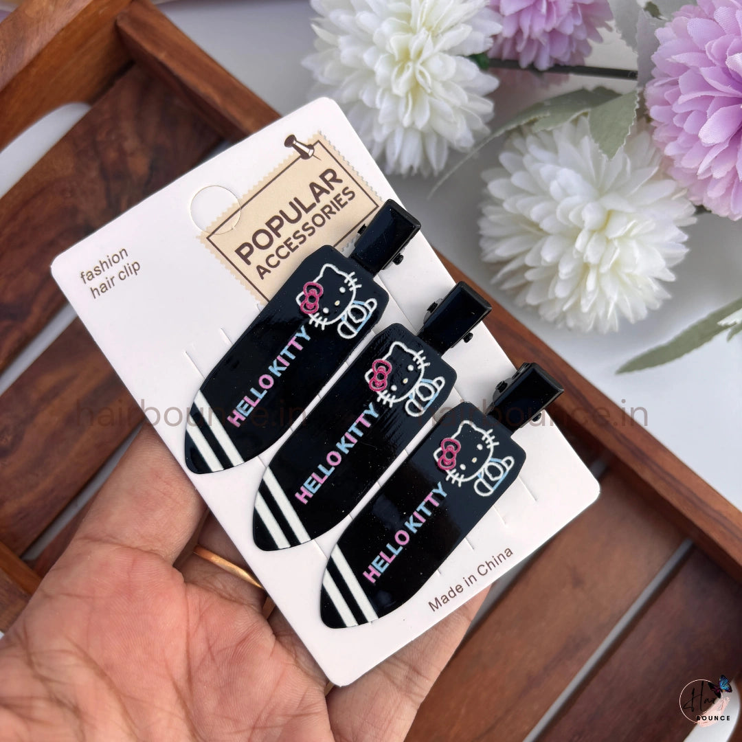 Kitty Snap Hair Clips for Kids (Pack of 3)