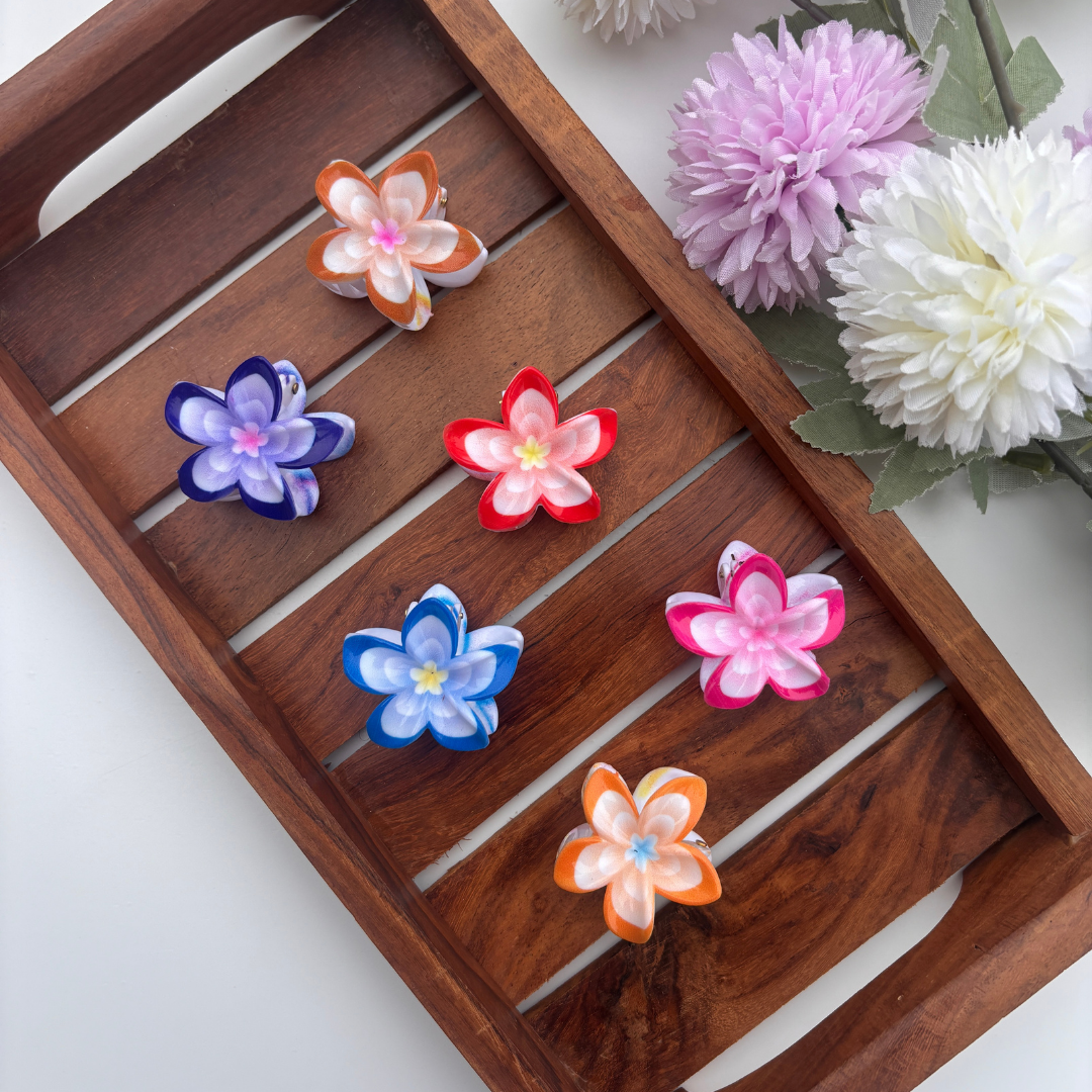 Vibrant Blossom Hair Claw - Small