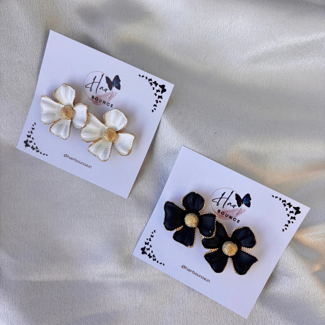 Four Petal Flower Earrings