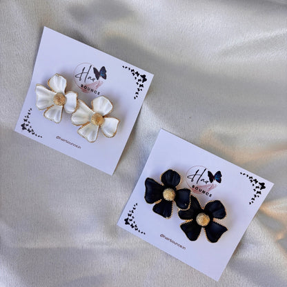 Four Petal Flower Earrings
