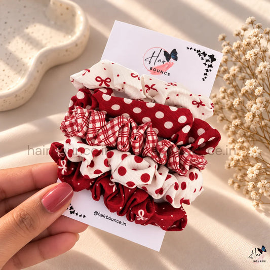 Cherry Picnic Cotton Scrunchie