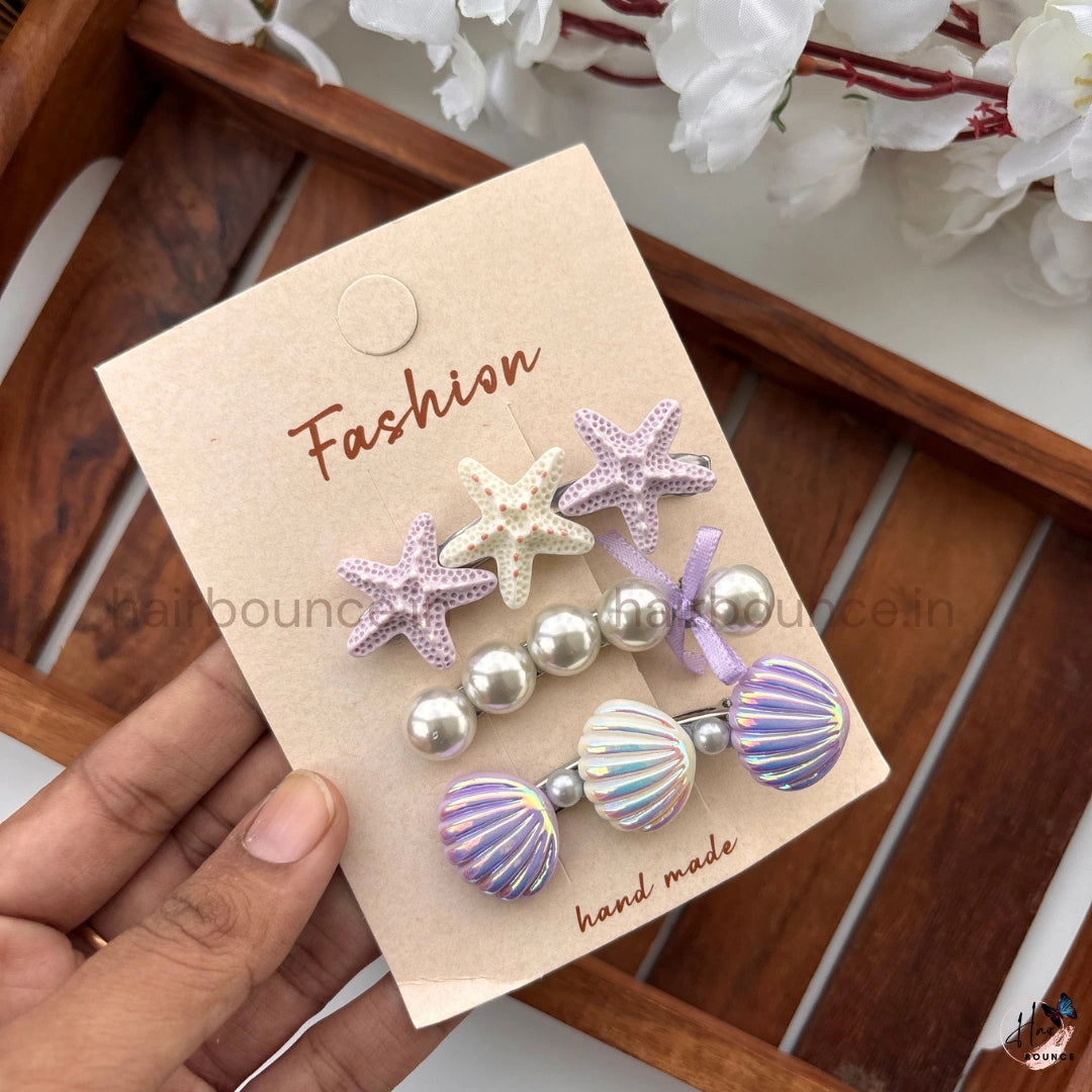 Under the Sea Kids Hair Clip Set – Pack of 3