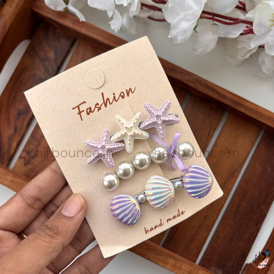 Under the Sea Kids Hair Clip Set – Pack of 3