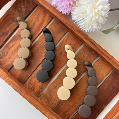 Matte Circle Banana Clip - Large