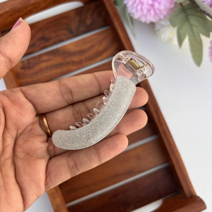 Sparkling Glitter Banana Clip - Medium