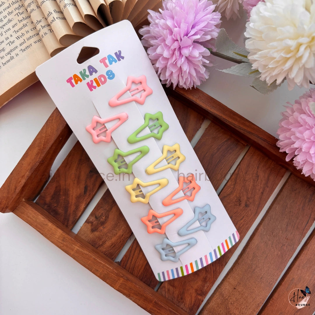 Cute Star Snap Hair Clips for Kids