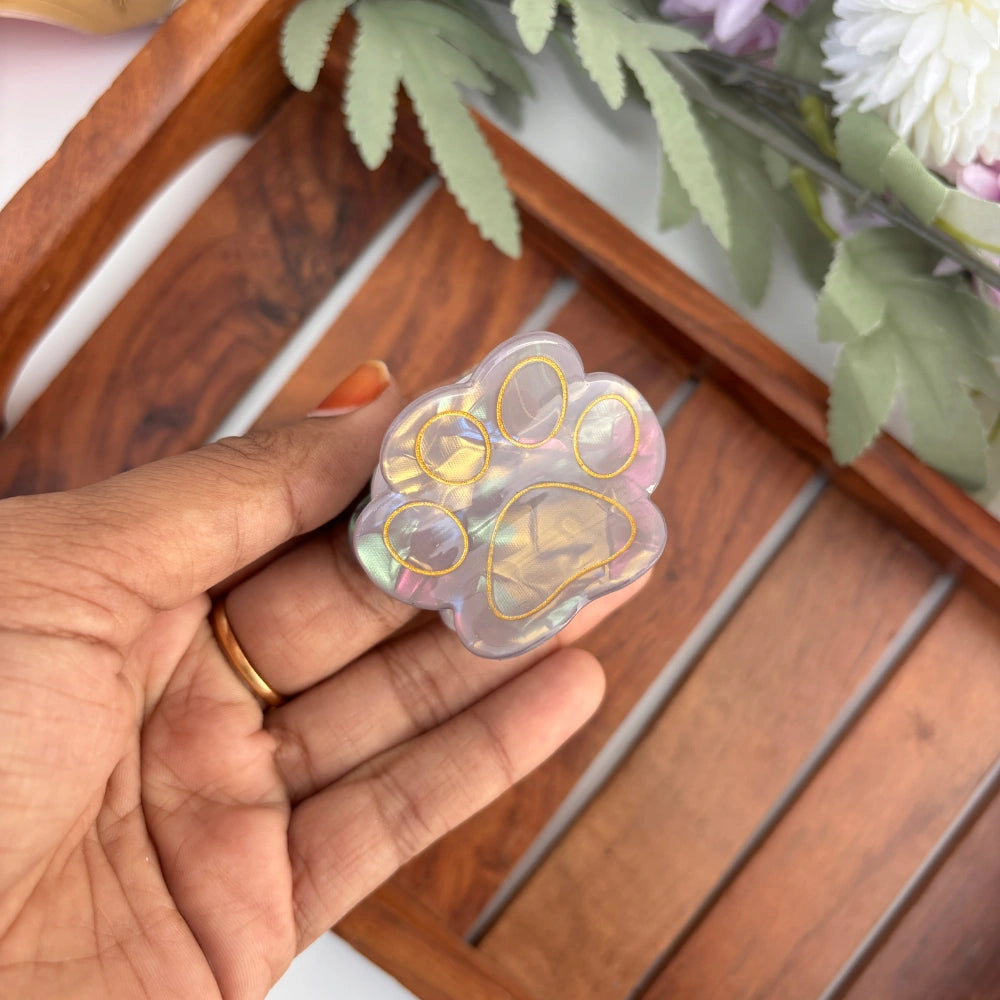 Paw Print Hair Claw - Medium