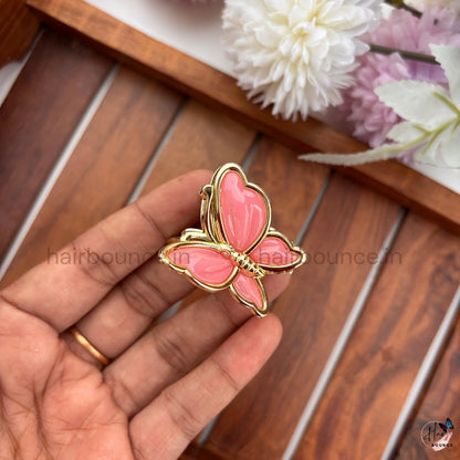 Golden Flutter Butterfly Hair Claw – Small