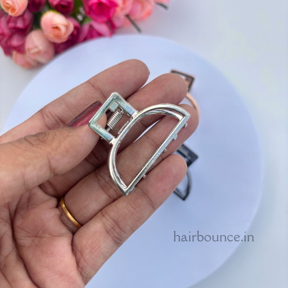 D - Shape Metal Hair Claw