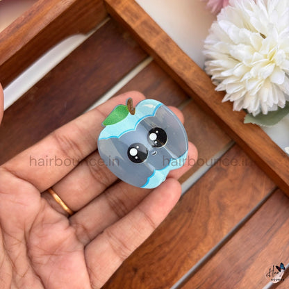Cute Apple Mini Kids Hair Claw - Small