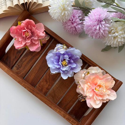 Blossom Peony Hair Claw – Large