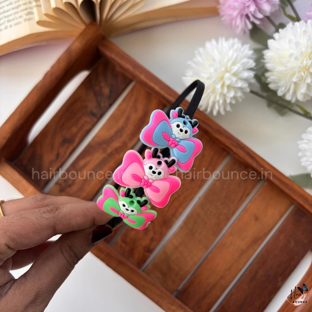 Cute Cartoon Kids Headband – Soft Stretch Hair Band for Girls/Assorted Colours