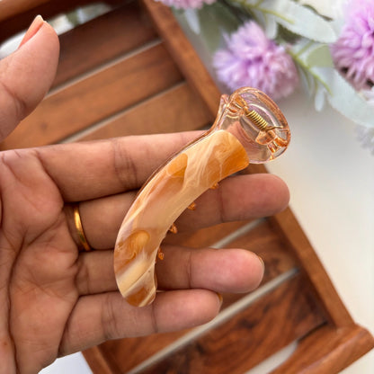 Marble Sheet Banana Clip - Medium