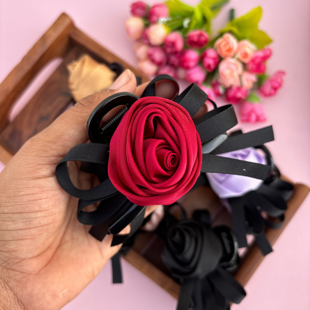 Rose Loop Hair Claw - Large