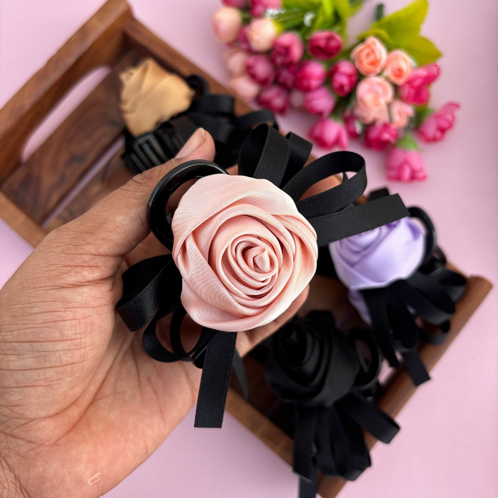 Rose Loop Hair Claw - Large