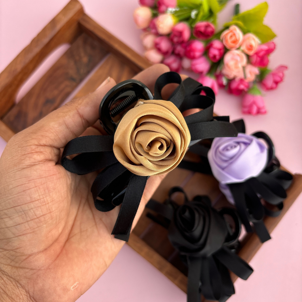 Rose Loop Hair Claw - Large