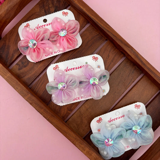 Pearl Bloom Clip – Set of 2
