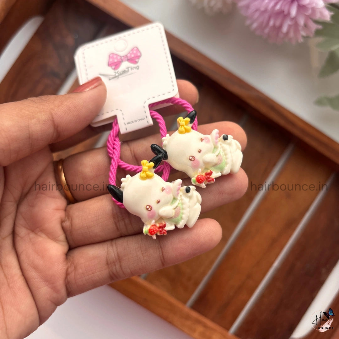 Cute 3D Cartoon Character Rubber Bands