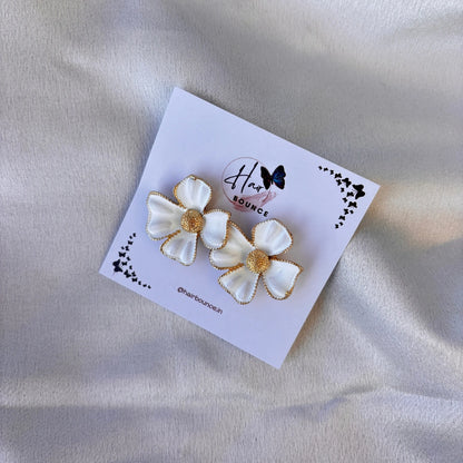Four Petal Flower Earrings