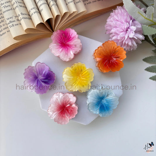 Shinny Hibiscus Hair Claw – Small