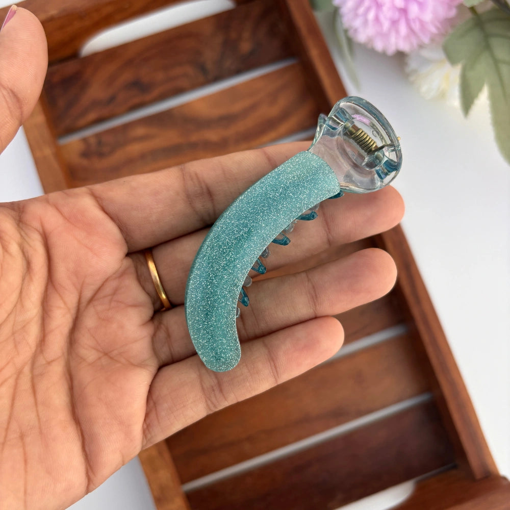 Sparkling Glitter Banana Clip - Medium