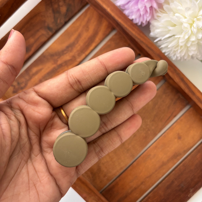 Matte Circle Banana Clip - Large