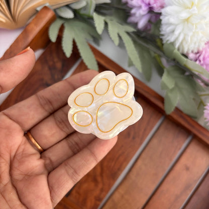 Paw Print Hair Claw - Medium