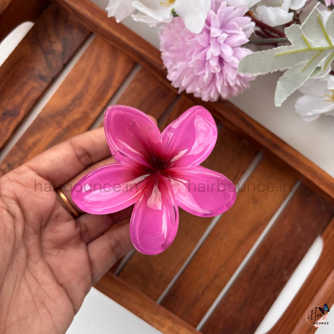Tropical Bloom Flower Hair Claw – Large