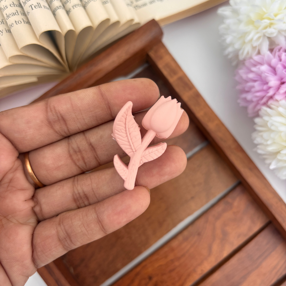 Colourful Lotus Hair Claw - Small