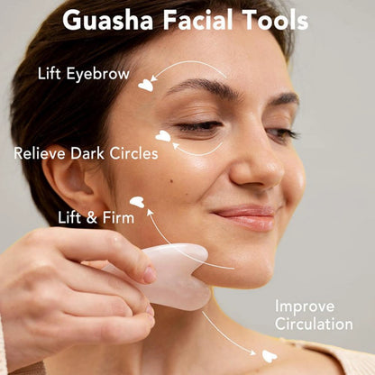 Rose Quartz Face Roller & Gua Sha Set 🌸✨