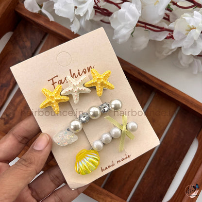 Under the Sea Kids Hair Clip Set – Pack of 3