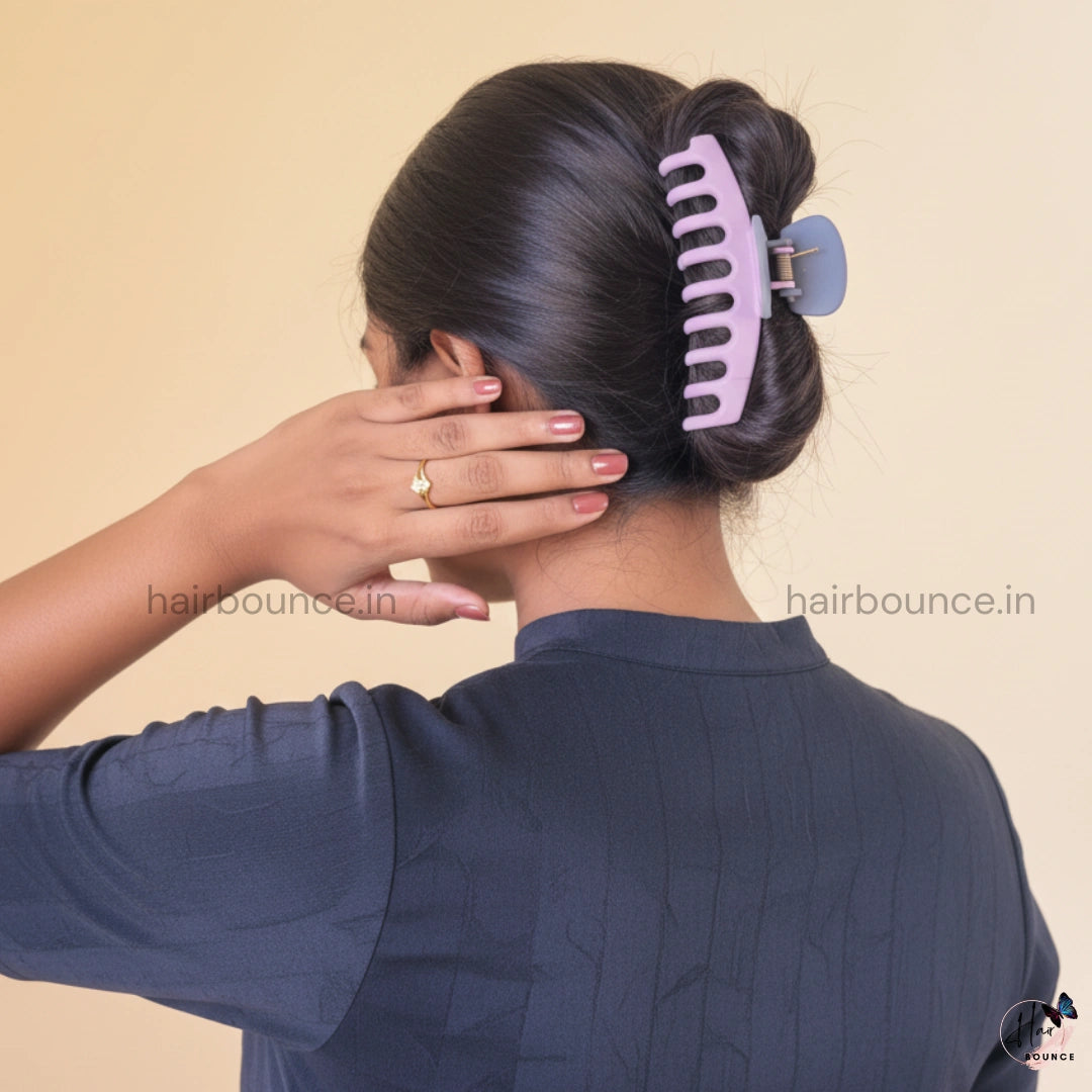 Dual Colour Cylindrical Hair Claw - Large