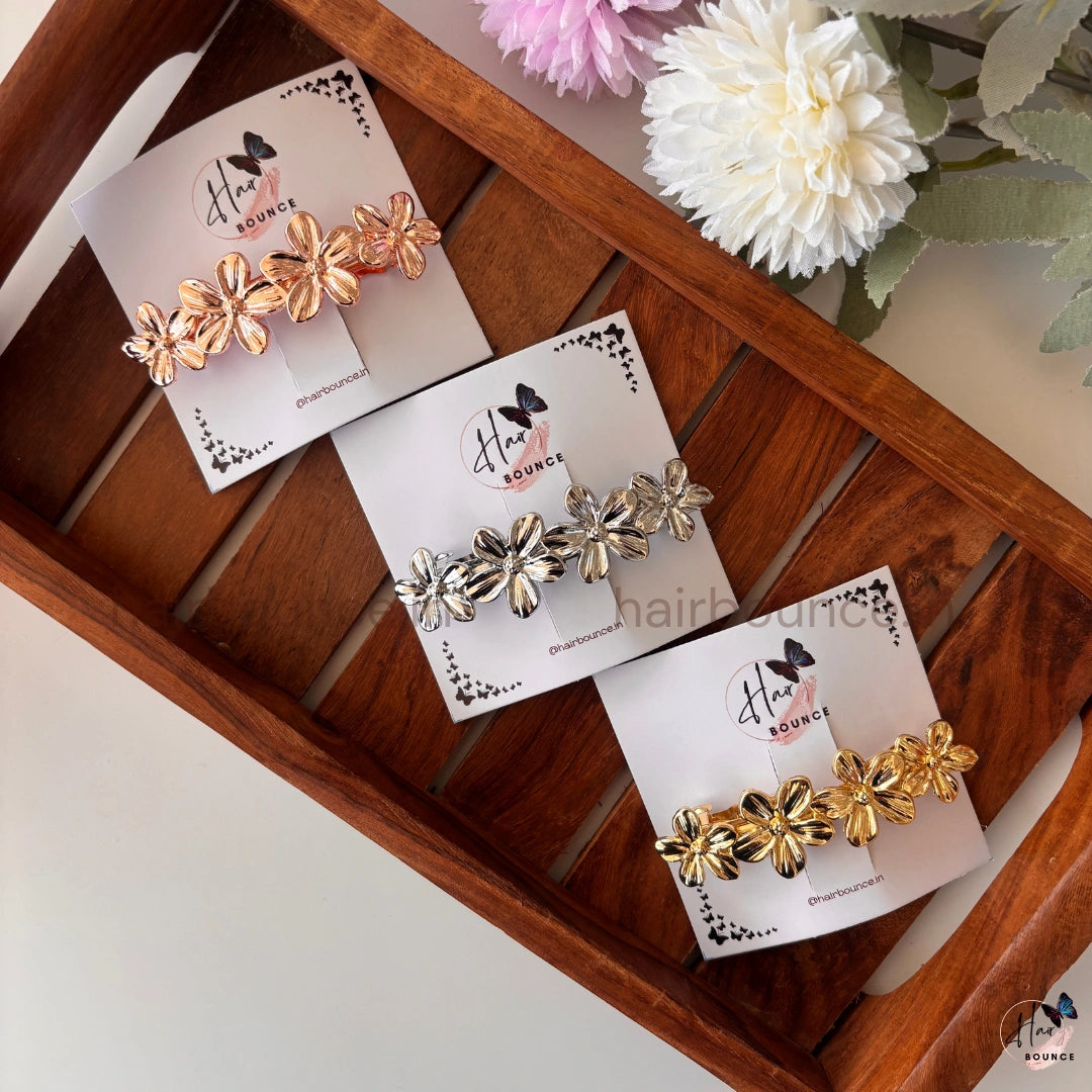 Flower Metal Center Clip