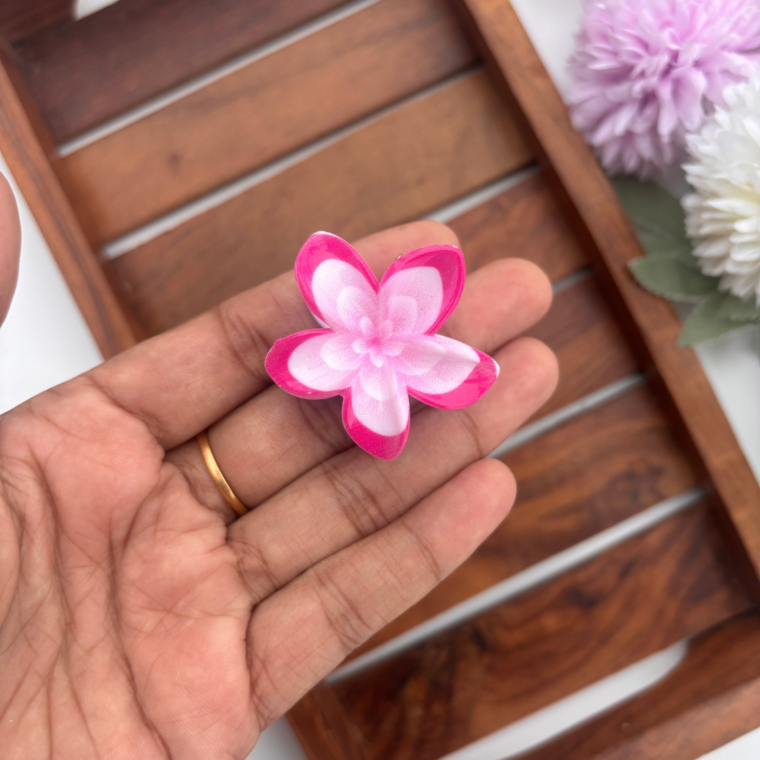 Vibrant Blossom Hair Claw - Small