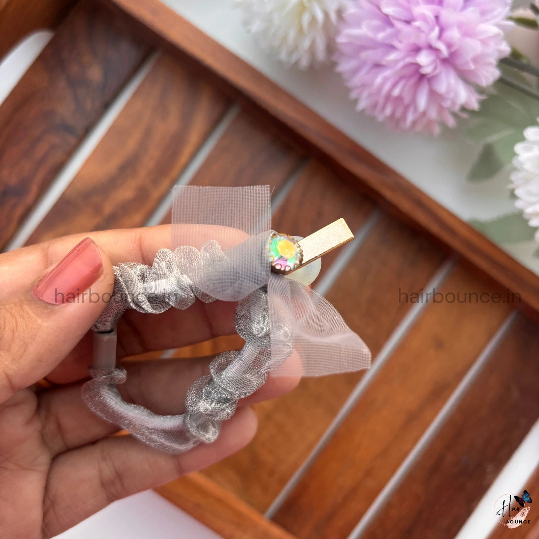 Pearl Glow Sheer Scrunchie