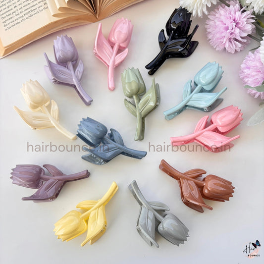Blooming Tulip Hair Claw – Large