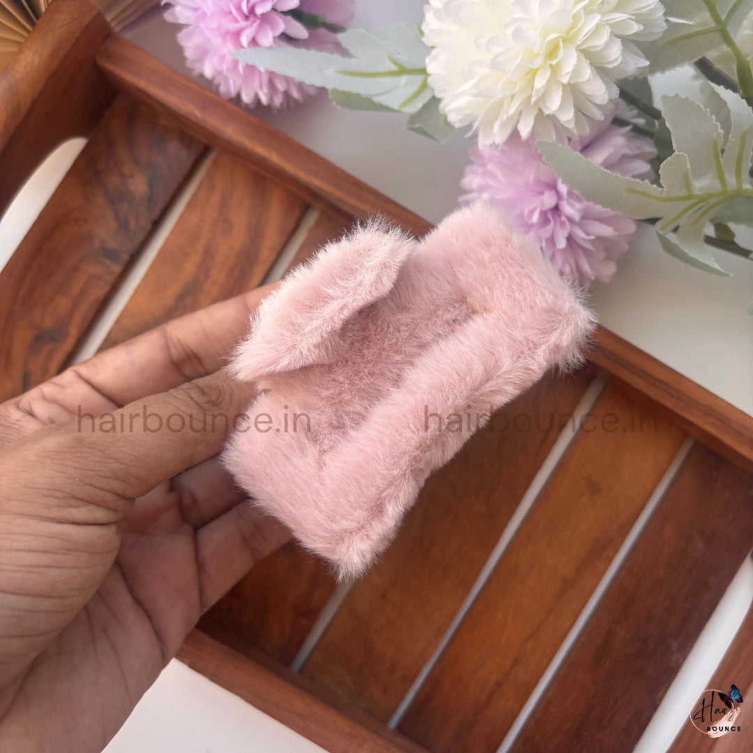 Colourful Rectangle Fur Claw - Large