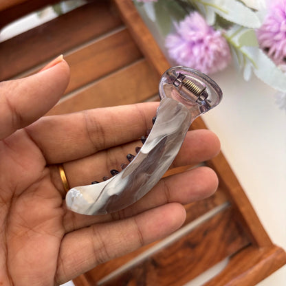 Marble Sheet Banana Clip - Medium