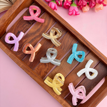 Glitter Loop Hair Claw - Medium
