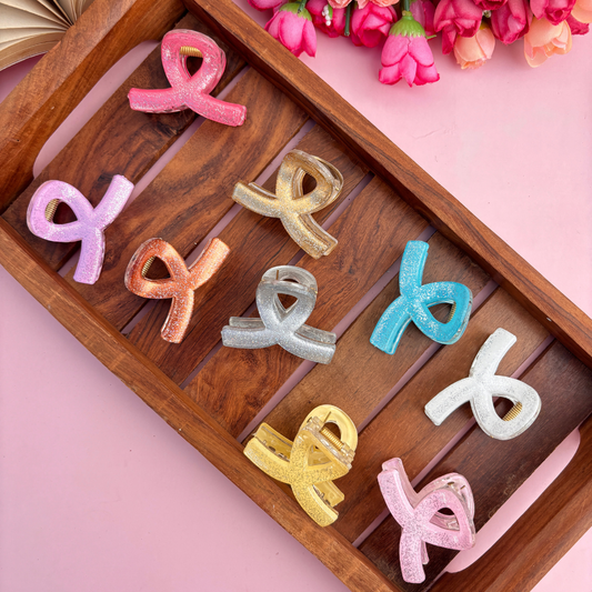 Glitter Loop Hair Claw - Medium