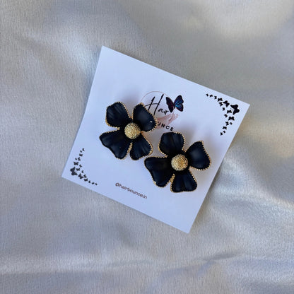 Four Petal Flower Earrings