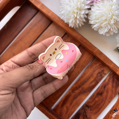 Cute Food & Cat Cartoon Hair Claw – Medium