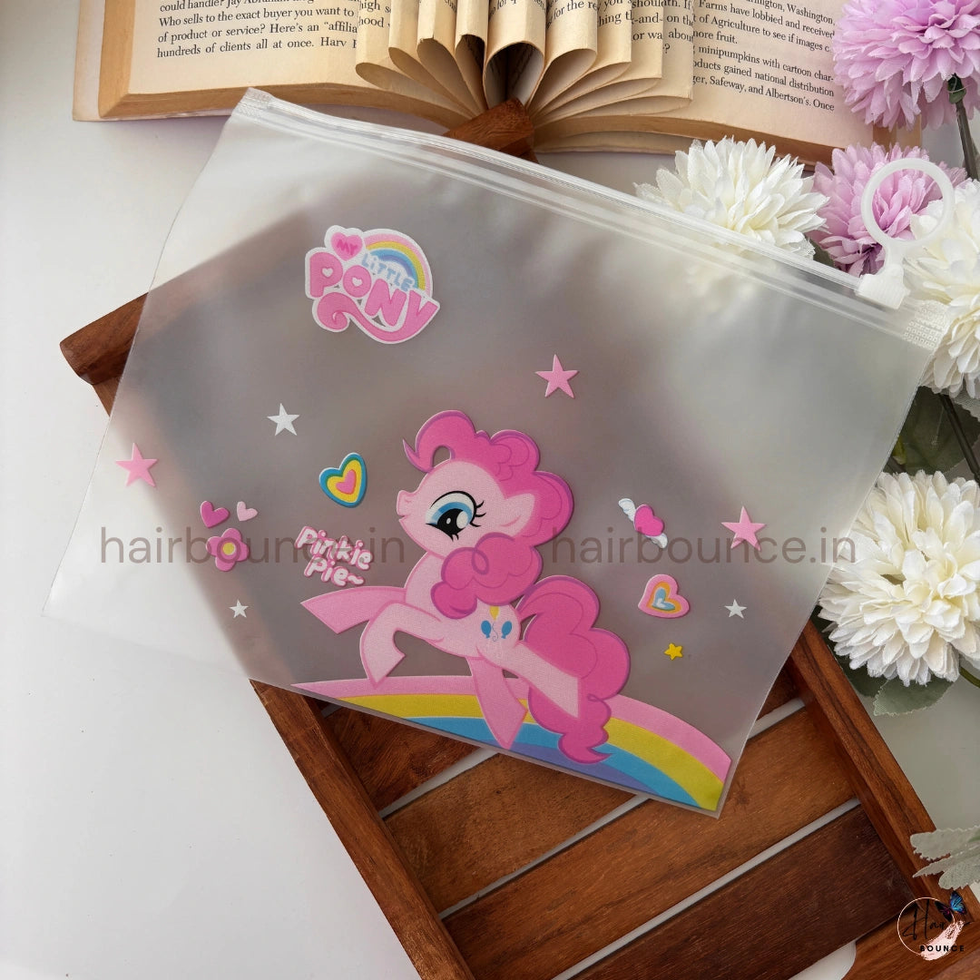 Cute Cartoon Zip Lock Storage Pouch – Waterproof Multipurpose Organizer