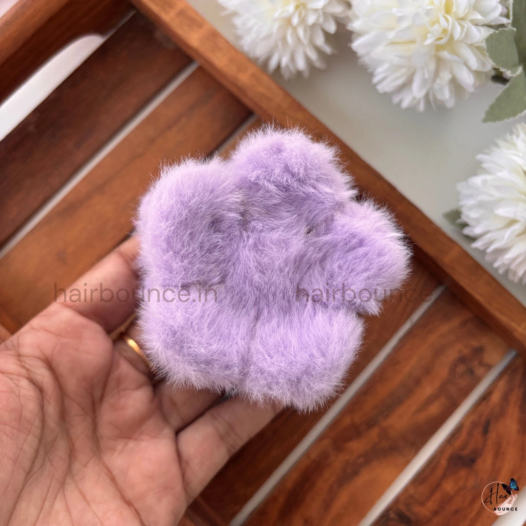 Soft Fluffy Fur Hair Claw - Large