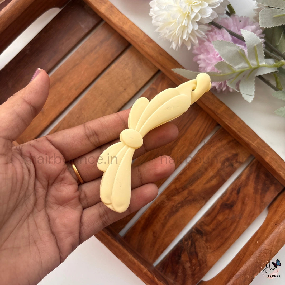 Elegant Bow Lock Banana Clip – Large
