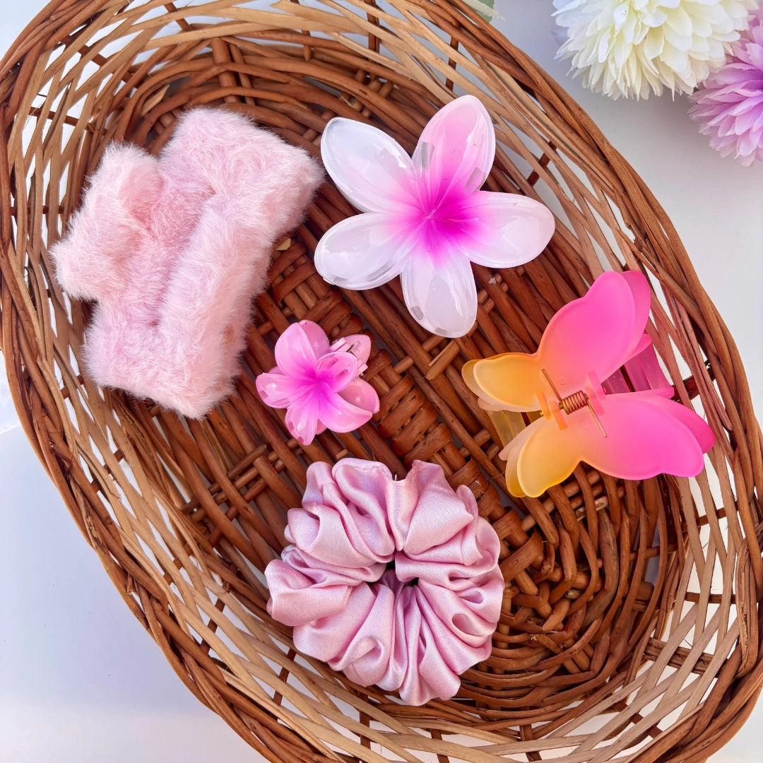 🌸 Blush Bloom Hair Accessory Hamper 🌸