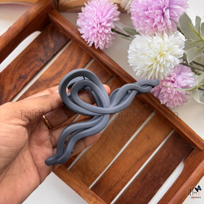 Matte Ribbon Twist Hair Claw – Extra Large